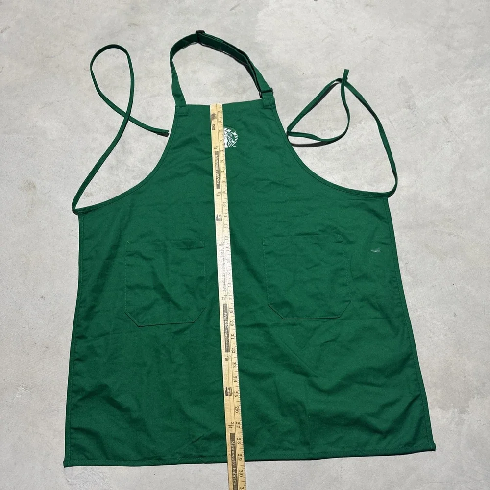 Starbucks Green Barista Apron Coffee Shop Uniform Adjustable 2 Pocket Siren Logo